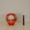 Shigeta Fatto a Mano con Artigianato Tradizionale Dimensioni 17cm per la Famiglia Buono e Daruma, Giappone, Takasaki, Giappone, Statuetta, Alta, 4, Rosso, Sicurezza, Fortuna, Ricchezza,