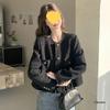Elegant Black French Jacket: Retro Short Top for Spring & Autumn