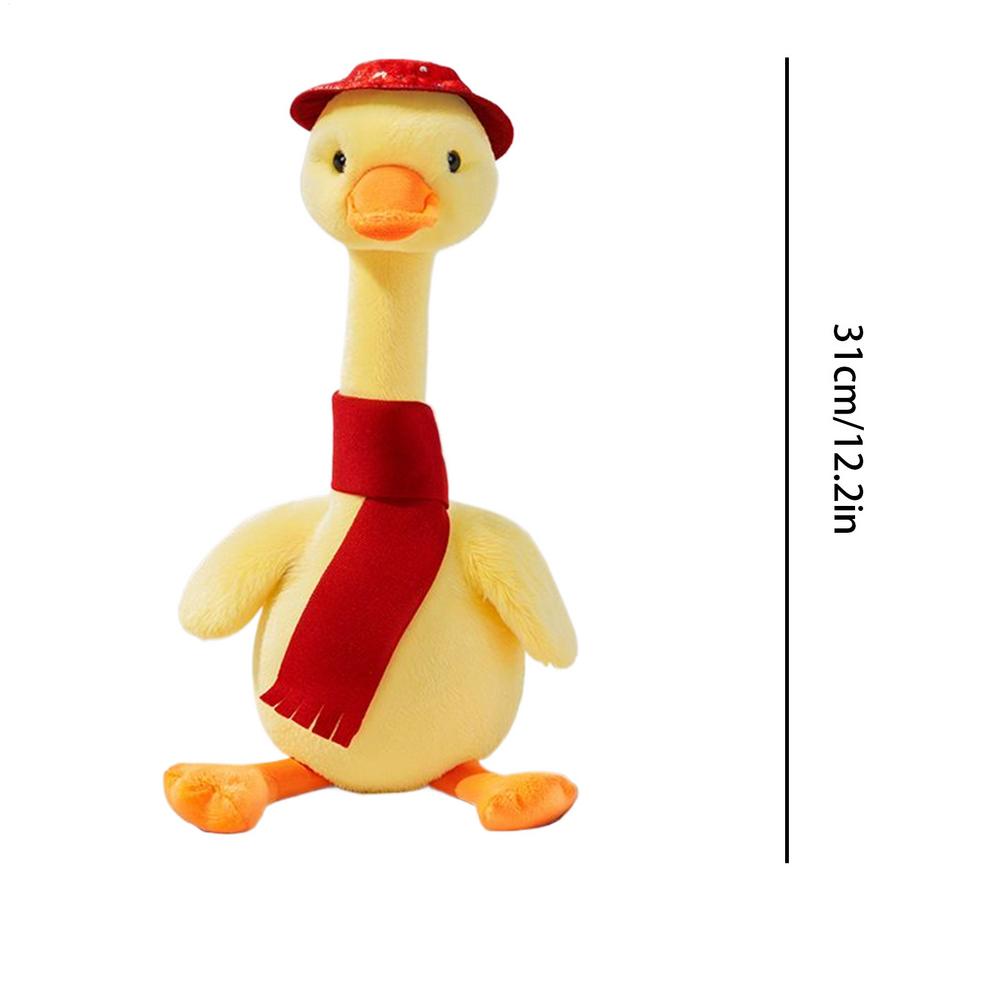 Pato de Peluche Electrónico Juguete de Peluche Interactivo Con Sonidos Calmantes Abrazo Comodidad Juego Sensorial Regalo Para Niños Niños Niñas