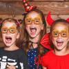 Keine Gläser Halloween-Brille Paillettenbesetzte Halloween-Selfie-Requisiten Geisterfest