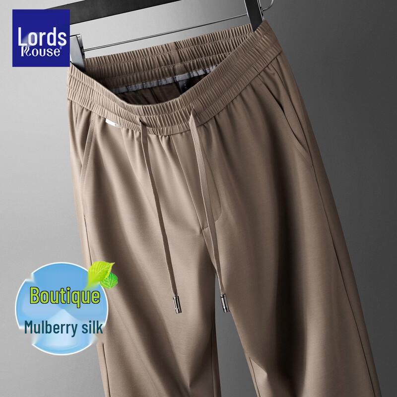 

Rothschild Men s Silk Blend Straight-Leg Casual Pants 6XL