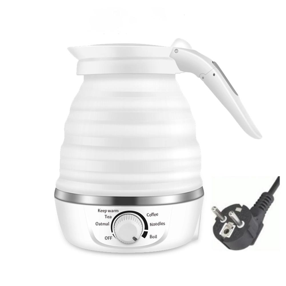110v220v Electric Kettle Silicone Foldable Water Kettle Portable Kettle Travel Mini Kettle For Household European plug#0