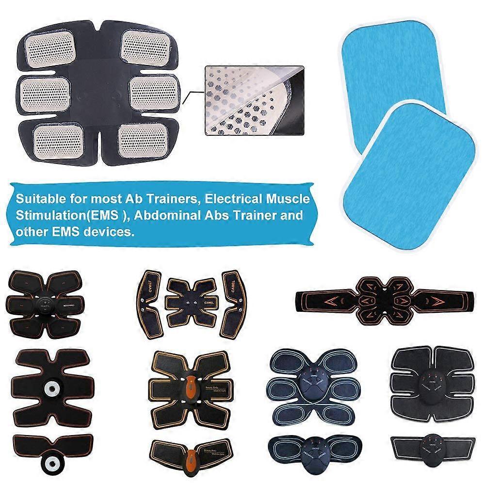60 Pcs (30 Packs) Abs Trainer Gel Pads Muscle Toner Pads Replacement Gel Sheet for Abs Toner Abdominal Workout Toning