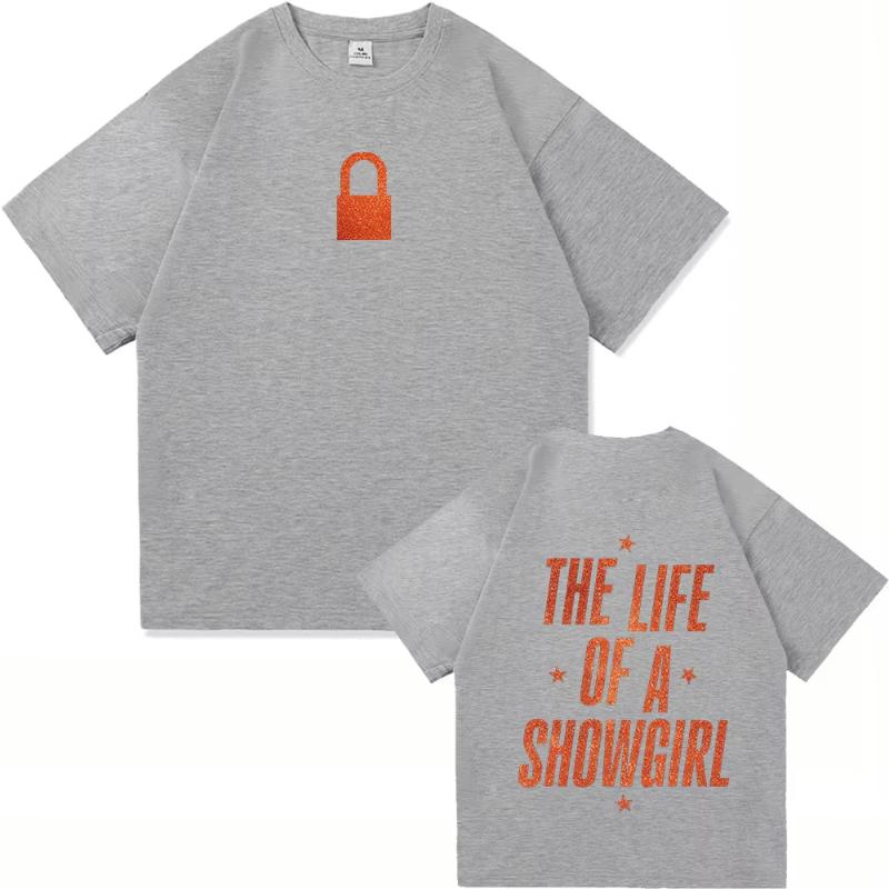 TS 12 The Life of A Showgirl Album TShirt Fashion Men Women Clothing Harajuku High Quality Tops for Lover Gifts Cotton TShirts