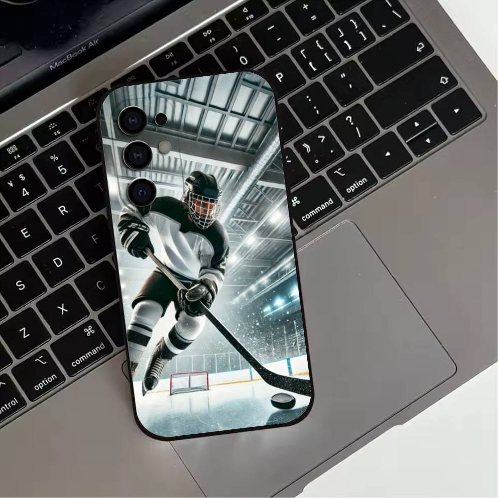 l-Ice H-Hockey R-Rink Sport Phone Case For Samsung S25,S24,S21,S22,S23,S30,Ultra,S20,Plus,Fe,Lite,Note,10,9,5G Black Cover
