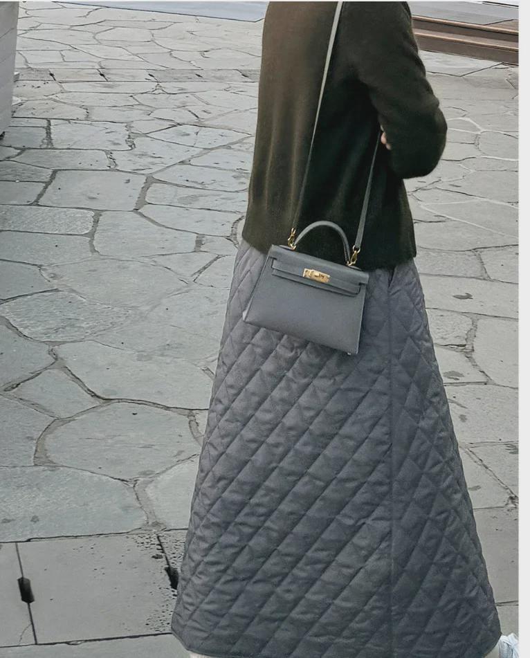 Bavlněná kostkovaná sukně s kosočtvercovým vzorem ve stylu Japonska a Koreje