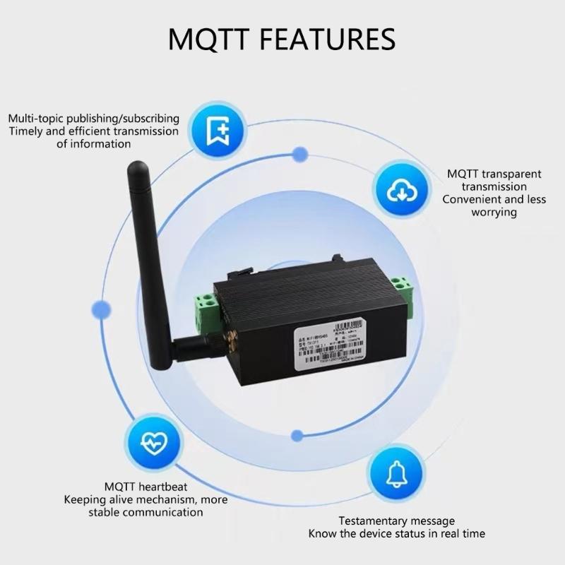 TXI311 Industrial Wireless Serial Server RS485 to Networking Converter Supports RTU for Automation