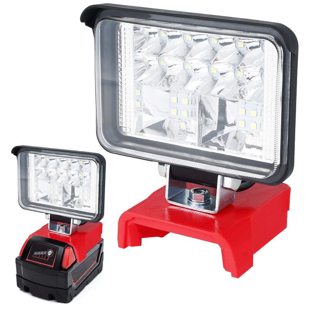 Outdoor camping LED lithium battery light 180 degree rotation 3-inch portable handheld LED work light Milwaukee M18 20V