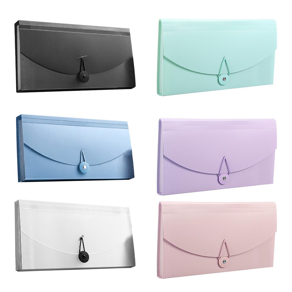 Expanding File Folder 13 Pockets Professional Waterproof Documents File Folder for VAT Invoice Recei