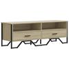 Vidaxl Szafka Pod Tv, Dąb Sonoma, 122X34X41 Cm Materiał Drewnopochodny