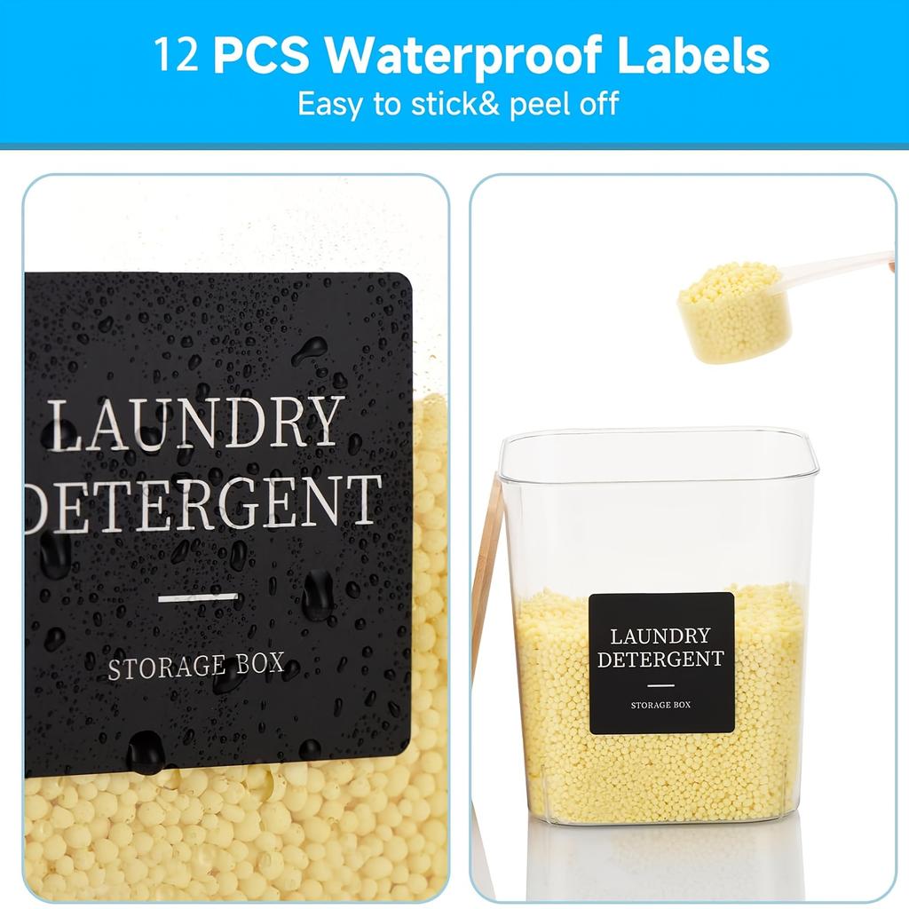 3 Pack Laundry Room Organization and Storage Containers,GlintGath Laundry Pod Containers & Dryer Sheet Holder with Spoon