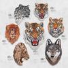 Animal Tiger and Leopard Simulation Embroidery Patch DIY Personalized Clothing Decoration Animal Pattern Printing