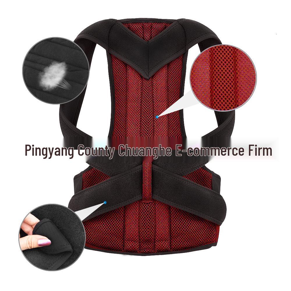 

Улучшенный незаметный корректор осанки: Пояс для поддержки спины для взрослых против сутулости 4XL красный
