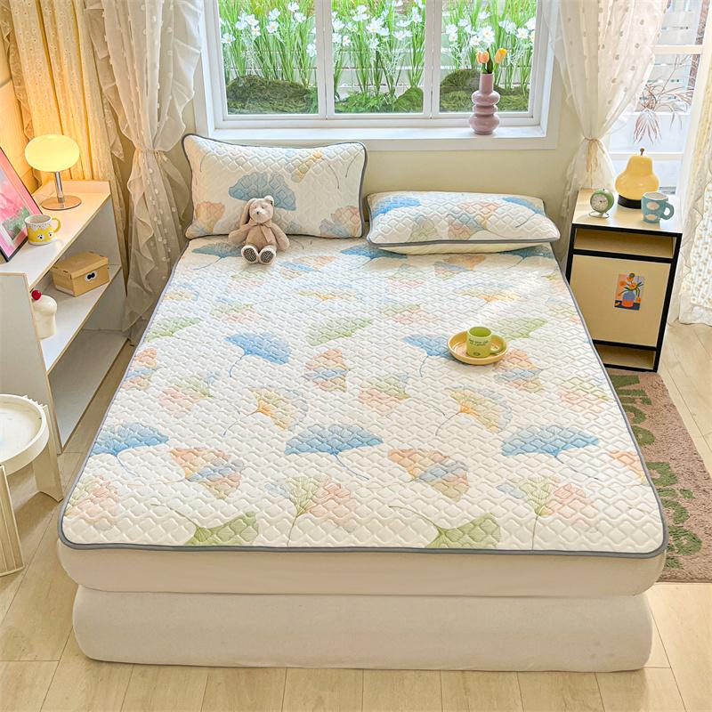 New Washable Summer Cool Memory Form Mattress Cover Cartoon Style Bed Cover Fitted Sheet 120/150/180cm Single/full Size