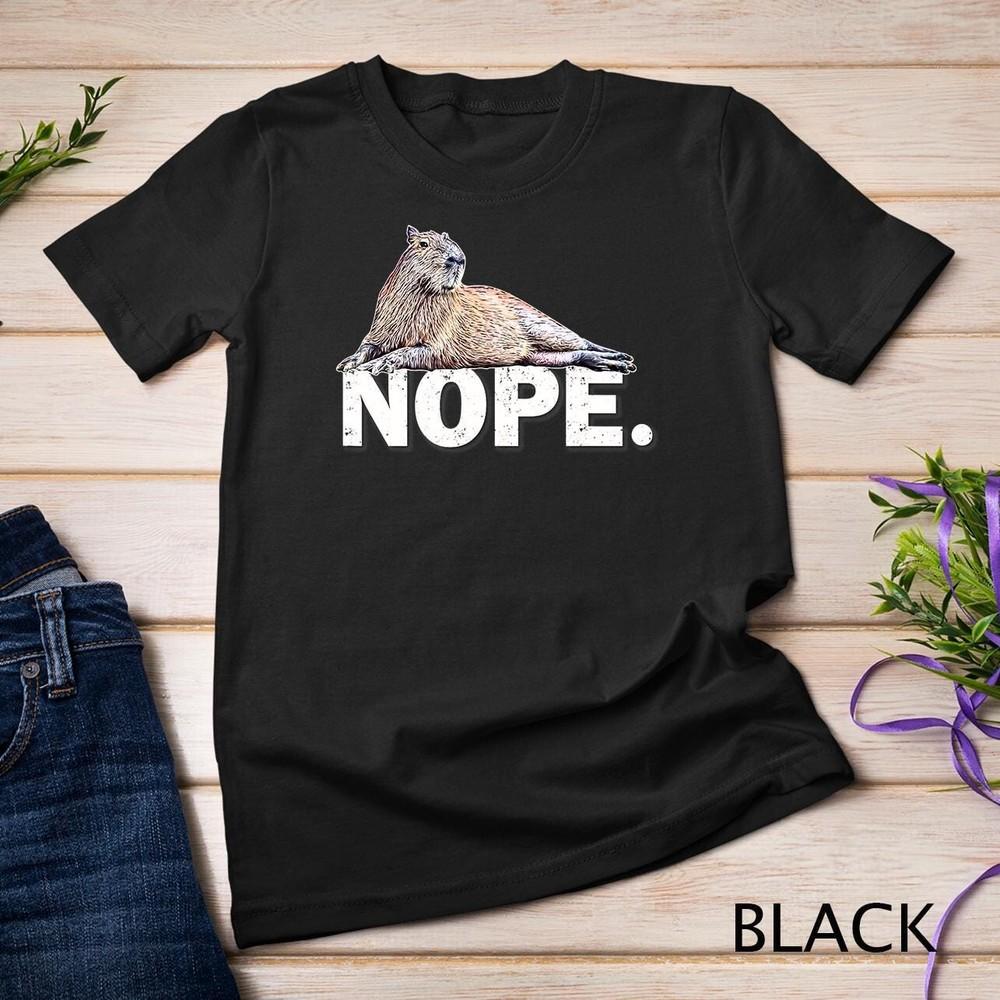 Unisex Capybara Nope Relax No body care T-Shirt Sweatshirt S