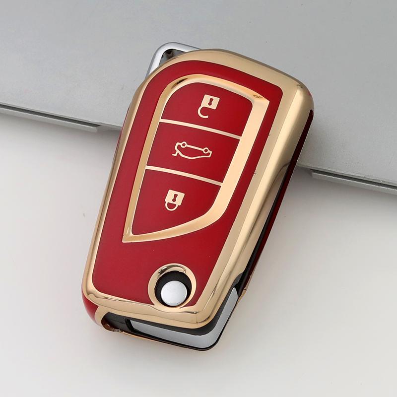 Tpu Car Key Case For Toyota Auris Corolla Avensis Verso Yaris Aygo Scion Tc Im Camry Rav4 Forturner Key Fob Auto Accessories