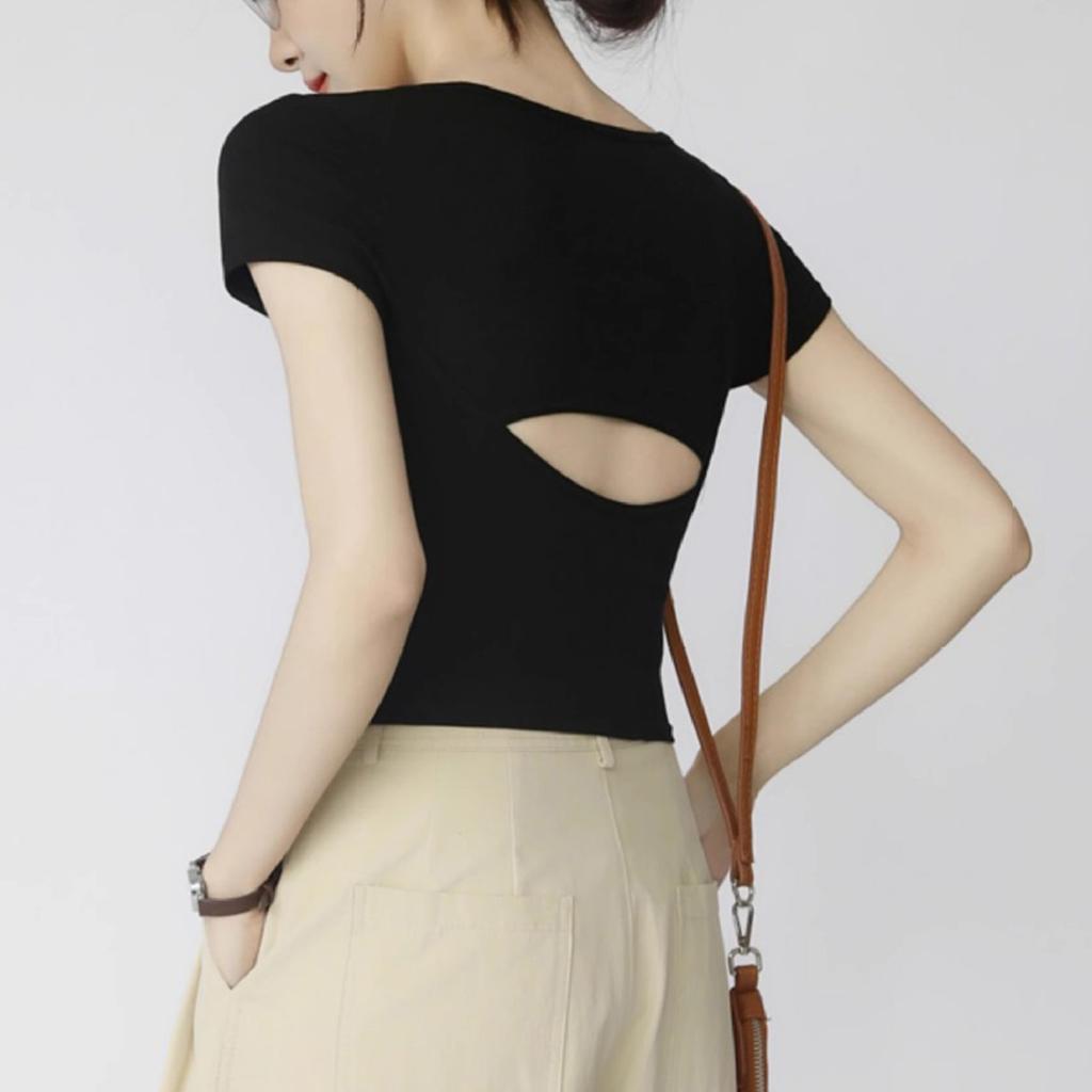 Women's Solid Color Padded Summer Vest With Shoulder Slim Fit Bottoming Sleeveless Vest