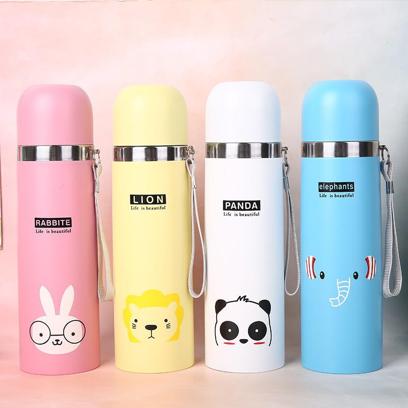 Dwuarurowy kubek sportowy na wodę ze stali nierdzewnej 304, izolowany próżniowo, z zakrętką typu bullet, personalizowany