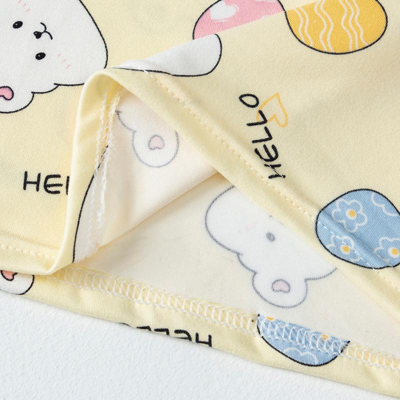 2-piece Children's Four Seasons Thin Underwear Set Boy Comfortable Autumn Clothes Girl Cute Printed Autumn Pants Set