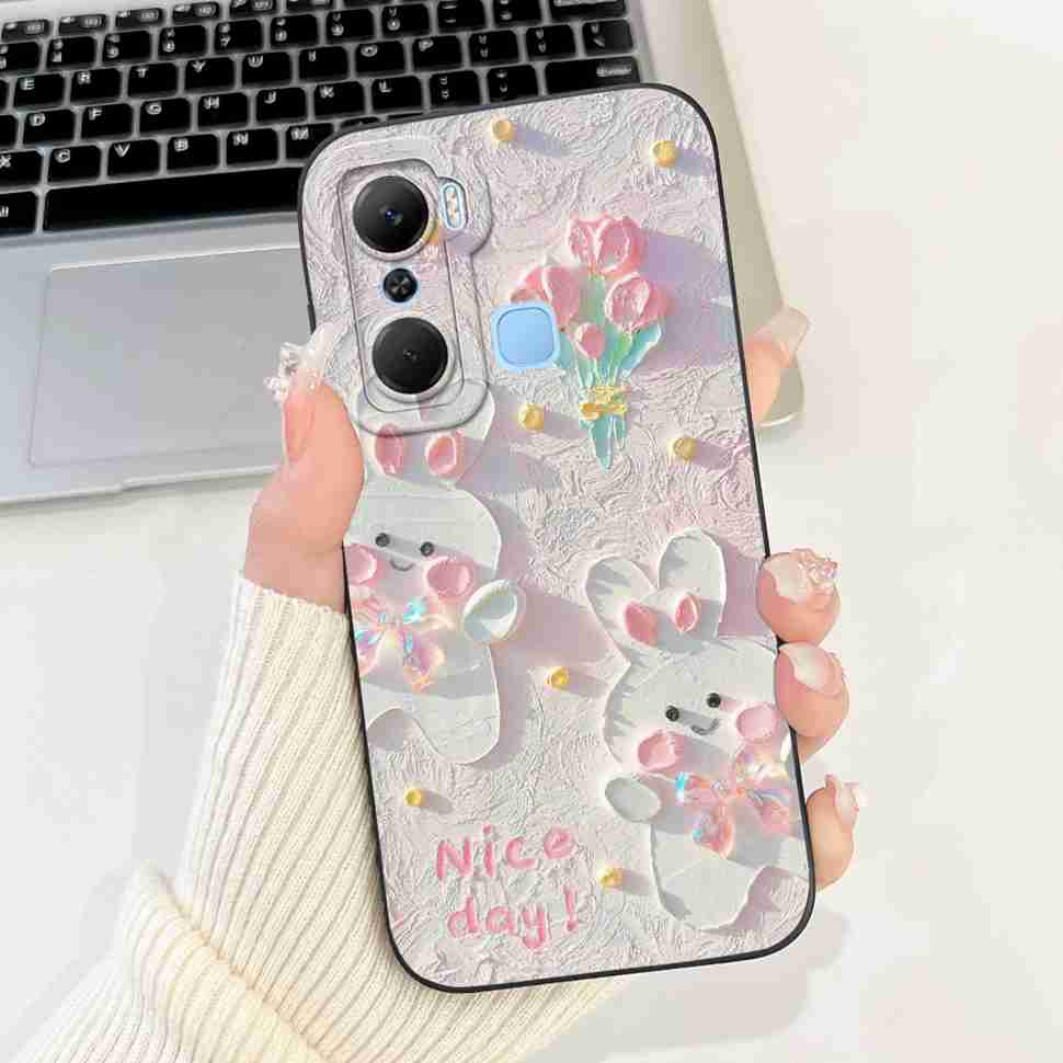 Hülle Für Infinix Hot 12 Pro X668C Schutzhülle Weich Schlank Niedliches Cartoon-Muster Abdeckung Für Infinix Hot 12 Hot12 Pro Handyhüllen Abdeckung