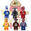 Urso da Noite Blocos de Montar Bolo de Aniversário Decoração para Assar Brinquedo Modelo Miniatura Estilo Cartoon Não Elétrico DIY Personalizável Conjunto de 6 Peças)