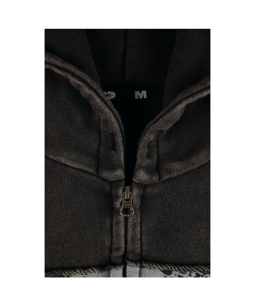 Ertr Wondering Girl Hoodie Zip Up Black