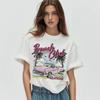 6252-Strandclub Sommer Tropisches Strand-T-Shirt Oversized Urlaubs-Grafik-T-Shirts Vintage Lustige T-Shirts Mode Vsco Kleidung