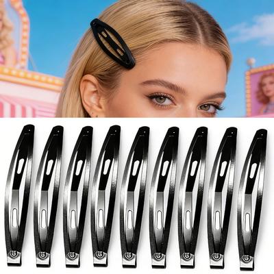 Women's Simple Water Drop Shaped Metal Hairpin, Snap BB Hair Clips Hair Styling Tools