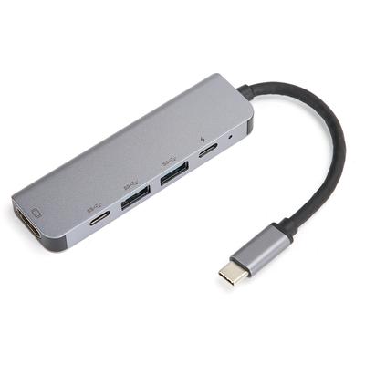 Hub Tipo-C 5 en 1 HDMI 4K HD PD Transmisión de Alta Velocidad Adaptador Convertidor Multifunción