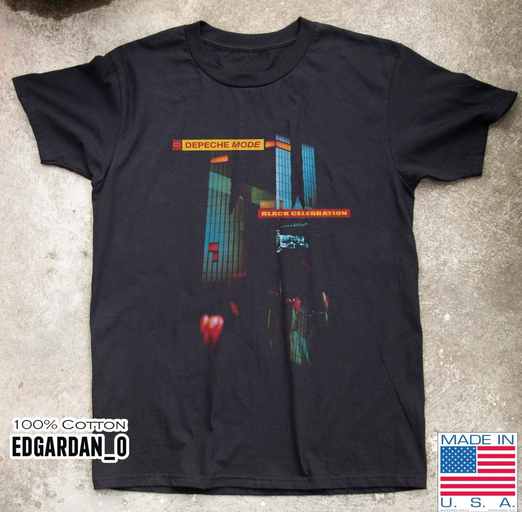 Depeche Mode - Black Celebration Album Rock Black T-shirt Size S-5XL