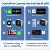 2025 NEW Wireless Carplay Adapter Android Auto 2in 1 Smart Dongle WIFI For Iphone Android Phone For Volvo Benz Mg Kia Chery VW