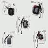 Mysterious Dark Theme Badge Holder Keychain Customizable With Beaded Chains Stylish Bag Charm Decoration