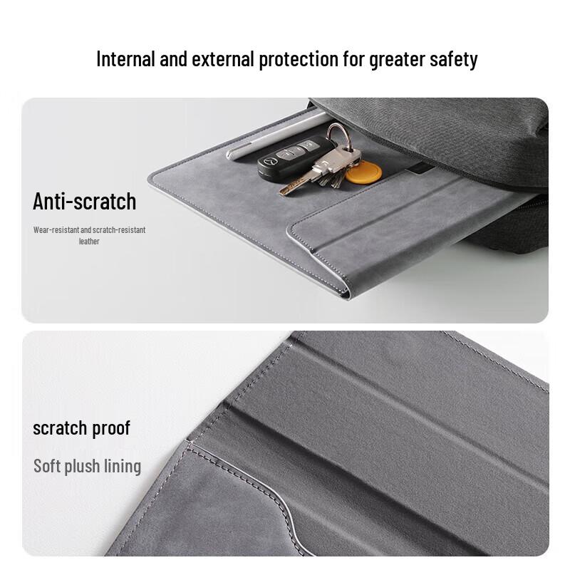 Ugreen LP407 PU Leather Laptop Sleeve with Stand for 13.3-inch Laptops