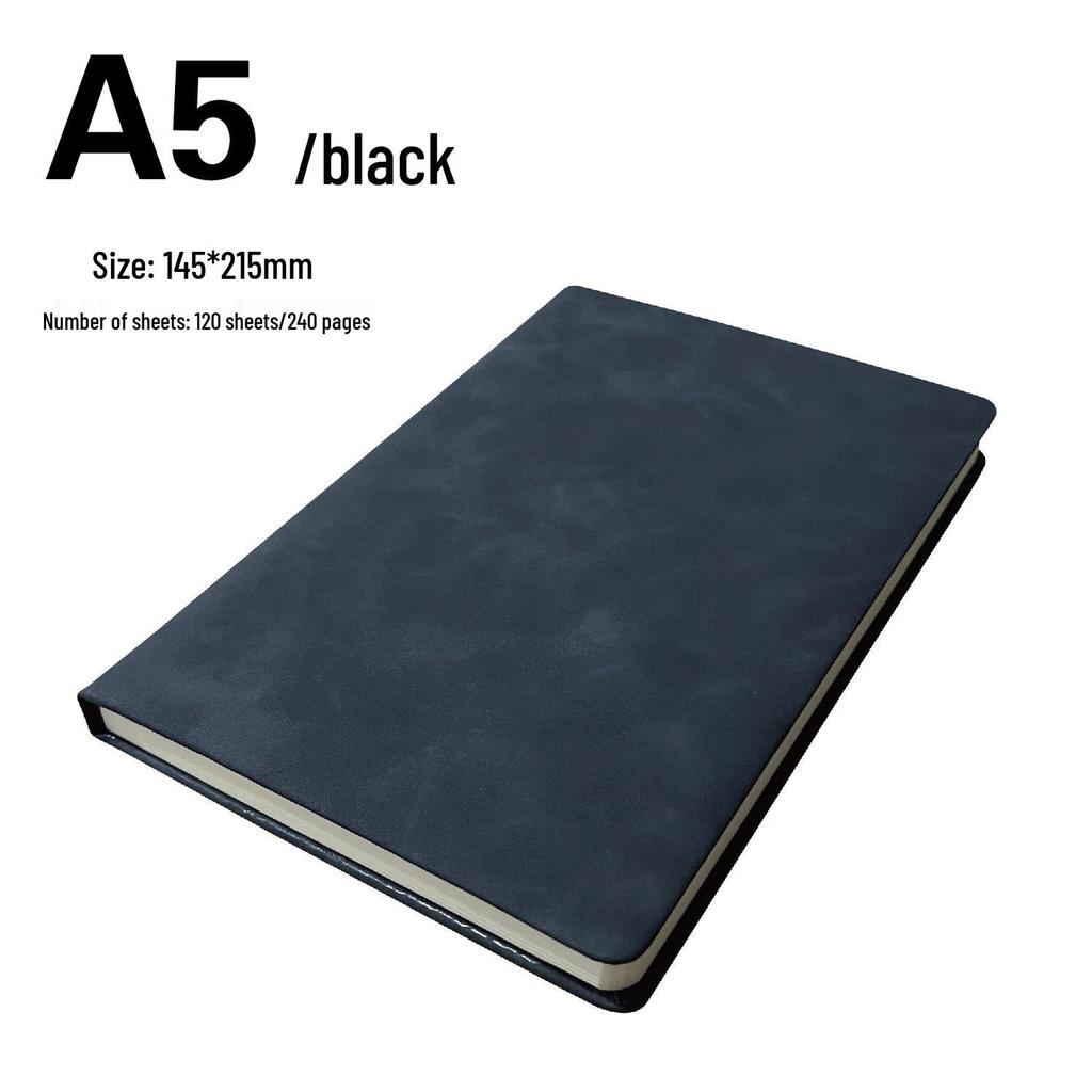 Korean Style Leather Cover Creative Diary Notebooks - Set of 5