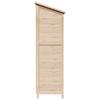 Garden Shed Natural 59 x 56 x 176 cm Solid Spruce Wood