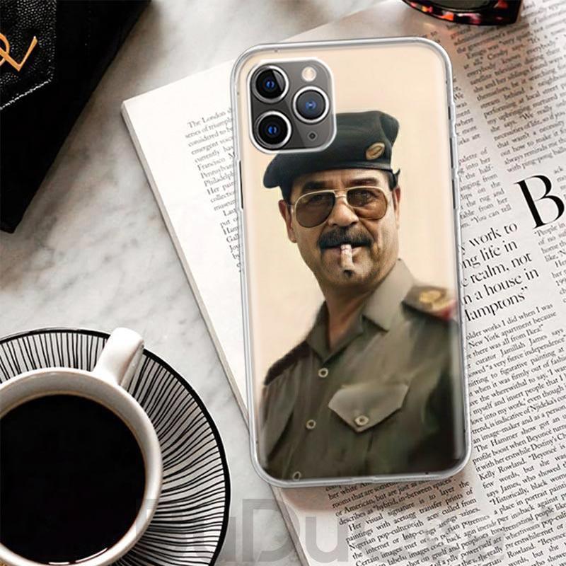 Etui Fashion Saddam Hussein Iraq Arabic Cover For iPhone 16 15 14 13 12 11 Pro Max Apple Phone Case X XS 7 Plus 8 + Art Customiz