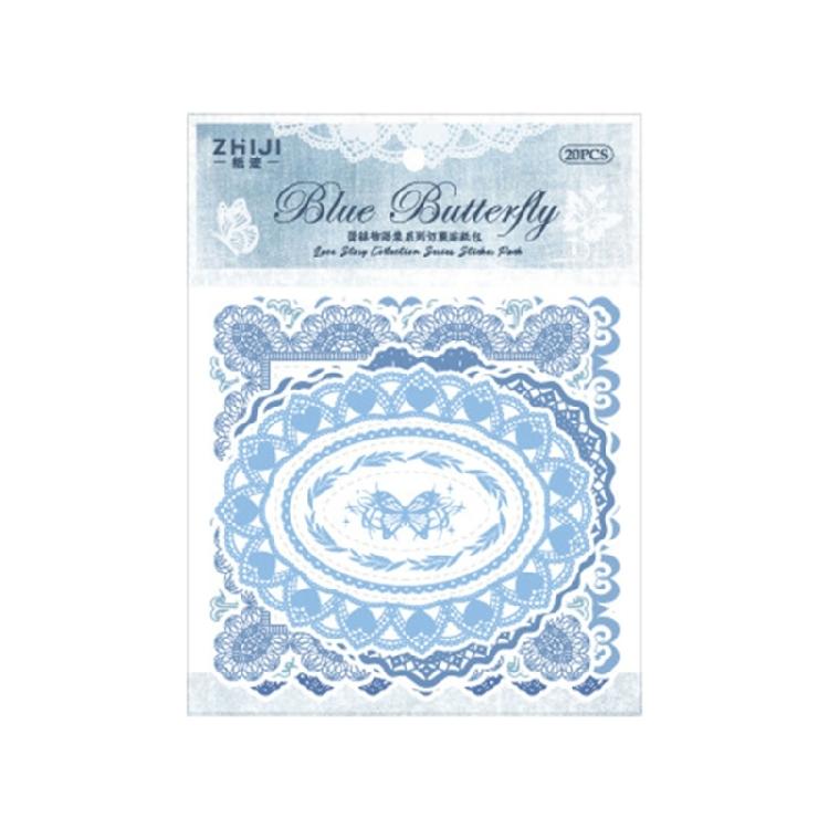 20 Sheets Landscape Sticker Stationery Sticker Scrapbook Sticker Decorative Sticker for Photocards Journal Decoration