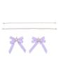 WEGO Ita Bag DIY Set with Sparkling Pearl Ribbon Perfect for Live and Size Light Purple (LL Size) Decorations, Oshikatsu, Events, Performances, Gifts,