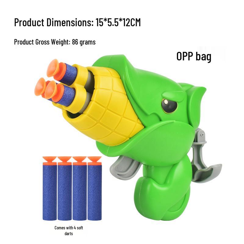 Children's Cartoon Soft Bullet Toy Gun - Manual Loading Shooting Toy for Kids