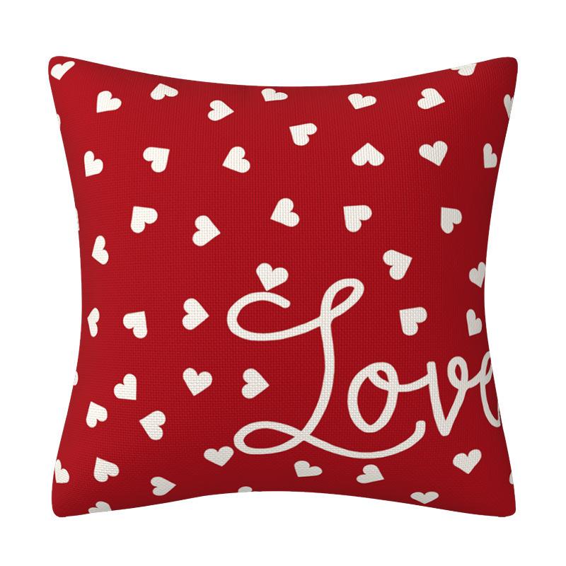 

День святого Валентина Любовь Любовь Наволочка Новый стиль Вечеринка Подушка Наволочка Дом Диван Украшение Наволочка 45 * 45Cm (excluding pillow core)