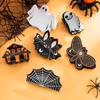Funny Halloween Pumpkin Butterfly Grab Clip, Ghost Acrylic Spider Web Disc Hair Hairpin Head Jewelry