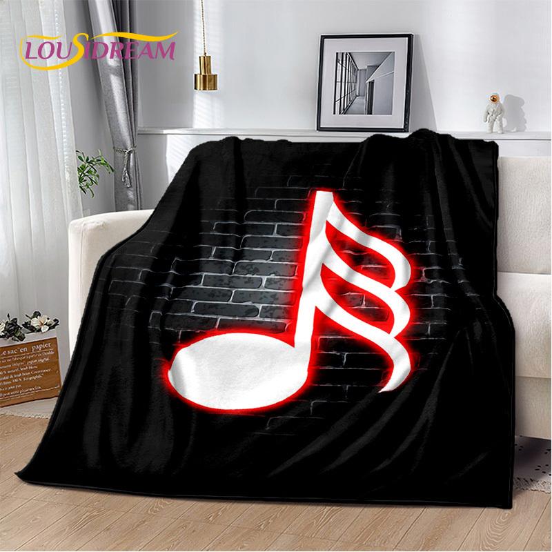 Note Music Colorful Musical Score Cartoon Blanket,Soft Throw Blanket for Home Bedroom Bed Sofa Picnic Travel Office Cover Child