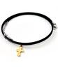 Glory_Arden [Unisex] Surgical Steel Gold Cross Choker Necklace / Ghmn-366