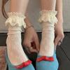 Mesh Fishnet Socks Breathable Lace Sock Fashion Ankle Socks  JK Lolita Kawaii