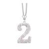 Bling Car Rear View Mirror Accessories Rhinestone Numbers Hanging Ornament 0-10 Automotive Interior Pendant for Women