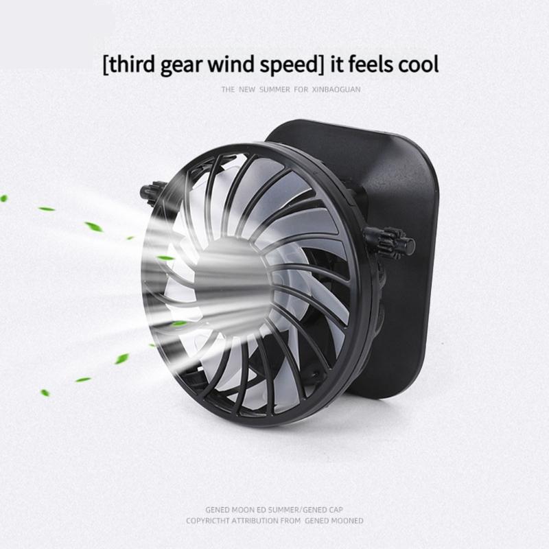 Clip Fan Solar USB Rechargeable Battery Fan Large Wind Cooling Handheld Hole Digging Electric Fan Multipurpose