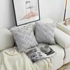 Throw Pillow Cover Double Sided Plush Rhombus Cushion Case Simple Modern Design Decorative Throw Pillowcase with Core