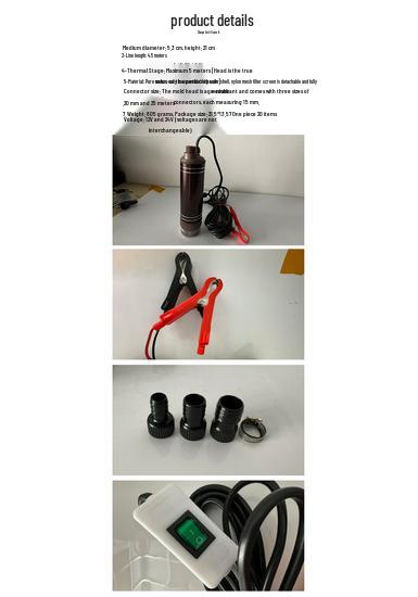 Hochleistungs-Tauchpumpe 12V/24V/220V für Öl & Wasser - Großer Durchfluss, Hohe Förderhöhe, Ideal für Diesel- & Alkohol-Extraktion.