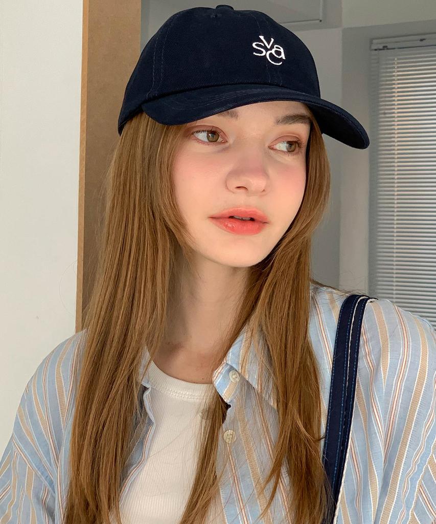 Baseukala Vasc Logo Stitch Embroidered Ball Cap Navy