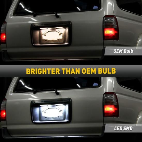 License Light Number Plate 12/24V Lamps LED For 4Runner Sequoia Toyota 1996-